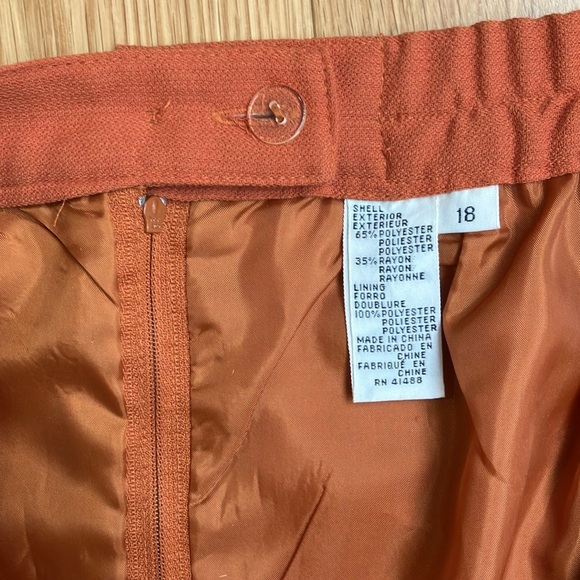Vintage plus burnt orange pencil skirt size 18 - Picture 2 of 3